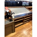 6FT WOOD PRODUCE SLANT TABLES