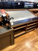 6FT WOOD PRODUCE SLANT TABLES