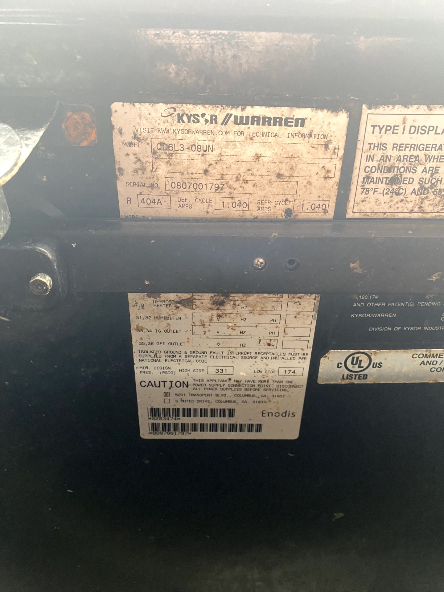 8FT KYSOR WARREN MULTIDECK CASE - Image 4 of 4