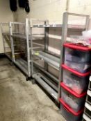 ASSORTED ALUMINUM RACKS