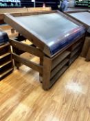 6FT WOOD PRODUCE SLANT TABLES