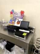 CAKE PRINTER, COMPUTER AND CAKE STAND