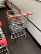 TWO TIER SHOPPING CARTS