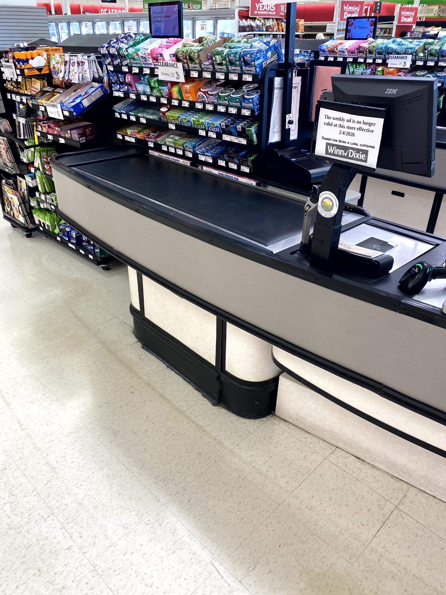 UNMARKED SINGLE BELT CHECKLANE (POS NOT INCLUDED) - Image 2 of 3