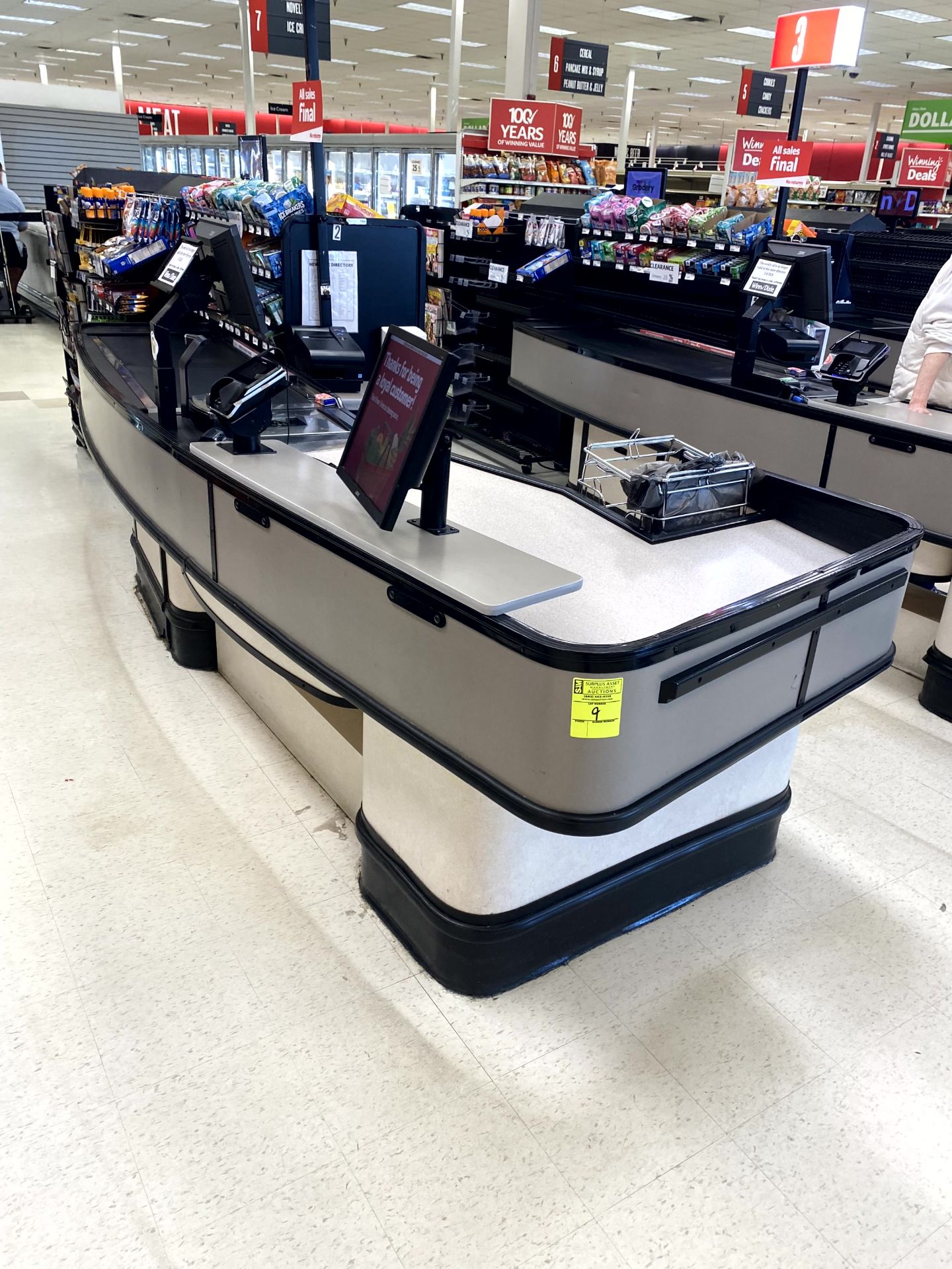 UNMARKED SINGLE BELT CHECKLANE (POS NOT INCLUDED)