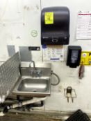 HAND SINK WITH PAPER TOWEL/SOAP DISPENSER
