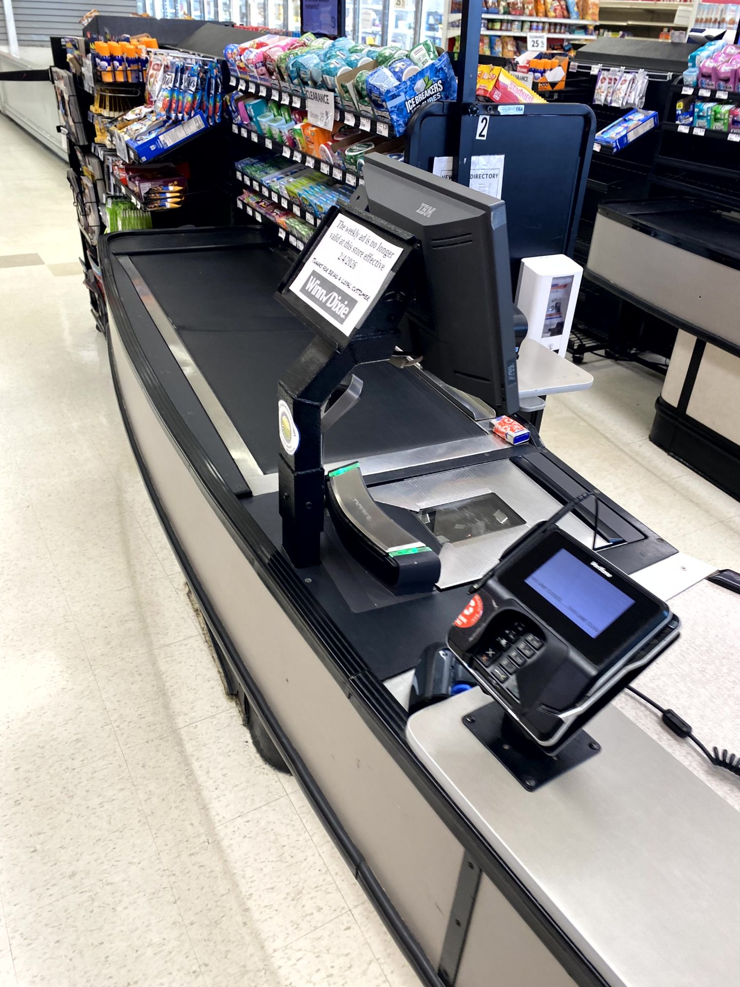 UNMARKED SINGLE BELT CHECKLANE (POS NOT INCLUDED) - Image 2 of 3