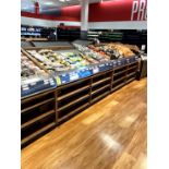 6FT WOOD PRODUCE SLANT TABLES