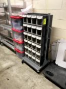 CAKE DECORATING SUPPLIES AND CUBBY CART