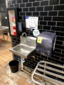 HAND SINK WITH PAPER TOWEL/SOAP DISPENSER