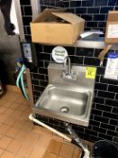 HAND SINK WITH PAPER TOWEL/SOAP DISPENSER