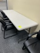 8FT PLASTIC FOLDING TABLE