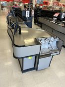 UNMARKED SINGLE BELT CHECKSTAND (NO POINT OF SALES)