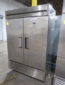 True 2-door stainless refrigerator