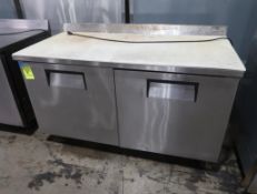 True 2-door work top refrigerator