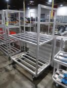 aluminum cooler rack, on casters