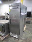 True single door stainless refrigerator