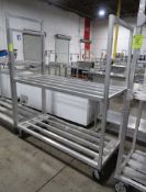 aluminum cooler rack, on casters