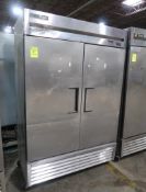 True 2-door stainless freezer