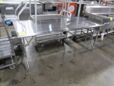 stainless folding table