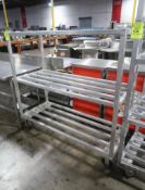 aluminum cooler rack, on casters