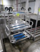 aluminum stocking carts, look new