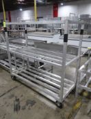 aluminum cooler rack, on casters