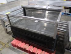 Wasserstrom refrigerated merchandiser w/ 3) glass sides