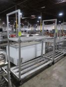 aluminum cooler rack, on casters