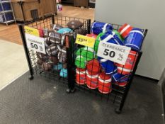 PORTABLE WIRE BIN MERCHANDISERS