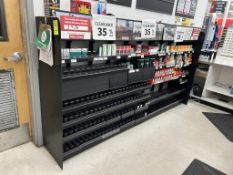 9FT OF TOBACCO MERCHANDISING SHELVING