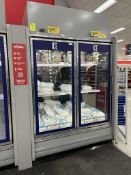 2007 KYSOR WARREN SELF CONTAINED TWO DOOR LOW TEMP CASE