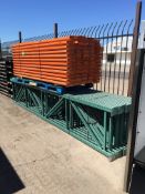 TEN SECTIONS OF PALLET RACKING