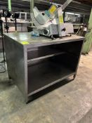 4FT STAINLESS STEEL TABLE W/ STORAGE