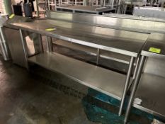 72IN X 30IN X 34IN STAINLESS STEEL TABLE