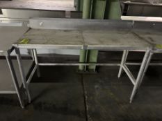 60IN X 25IN X 41IN POLYTOP TABLE W/ BACKSPLASH