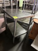 36IN X 24IN X 35IN STAINLESS STEEL TABLE