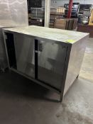 4FT STAINLESS STEEL TABLE W/ STORAGE