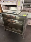 3FT STAINLESS STEEL TABLE W/ STORAGE