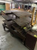 4FT SLANT SHELF WOODEN BAKERY MERCHANDISERS