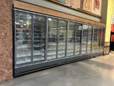 22FT RUN OF 2015 HILL PHOENIX MULTIDECK CASES W/ DOORS