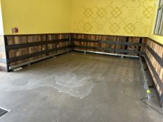 ~ 12FT X 12FT OF METAL WALL GUARD FOR SHOPPING CARTS