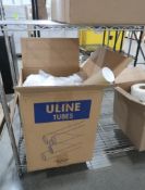 box of mailing tubes