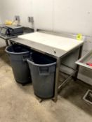 (POLY TOP INCLUDED) STAINLESS STEEL TABLE