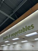 FRUITS AND VEGETABLES WALL LETTERING