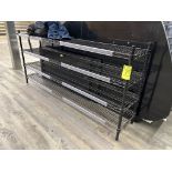 BLACK 4 TIER METRO RACK
