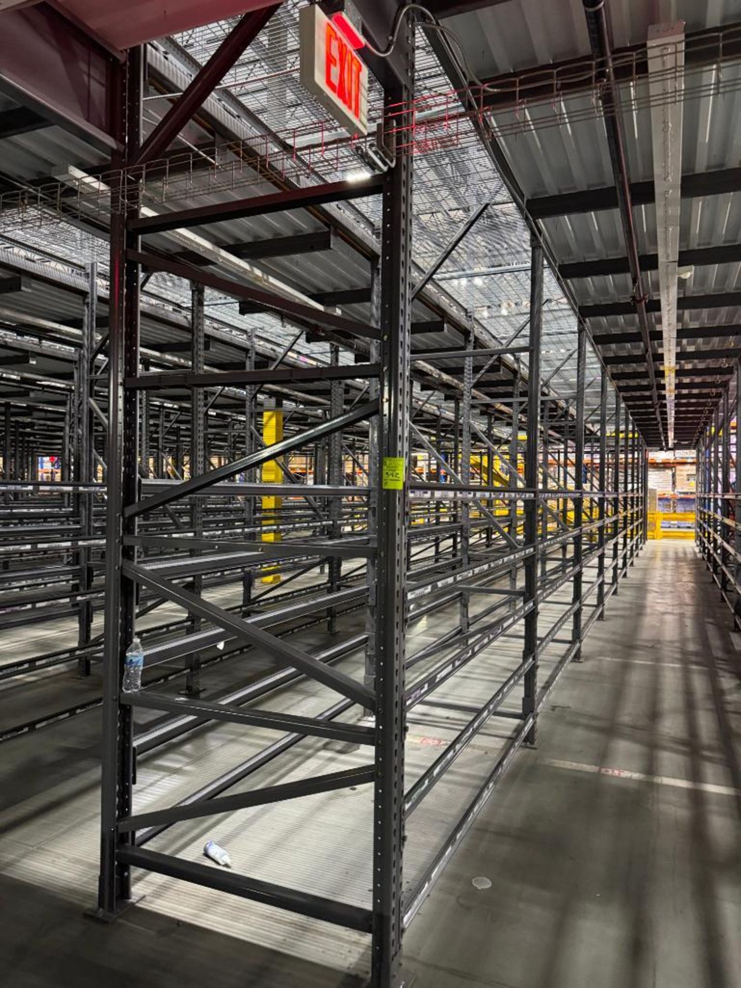 10) sections of pallet racking