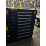 Vidmar 9-drawer parts cabinet, no contents