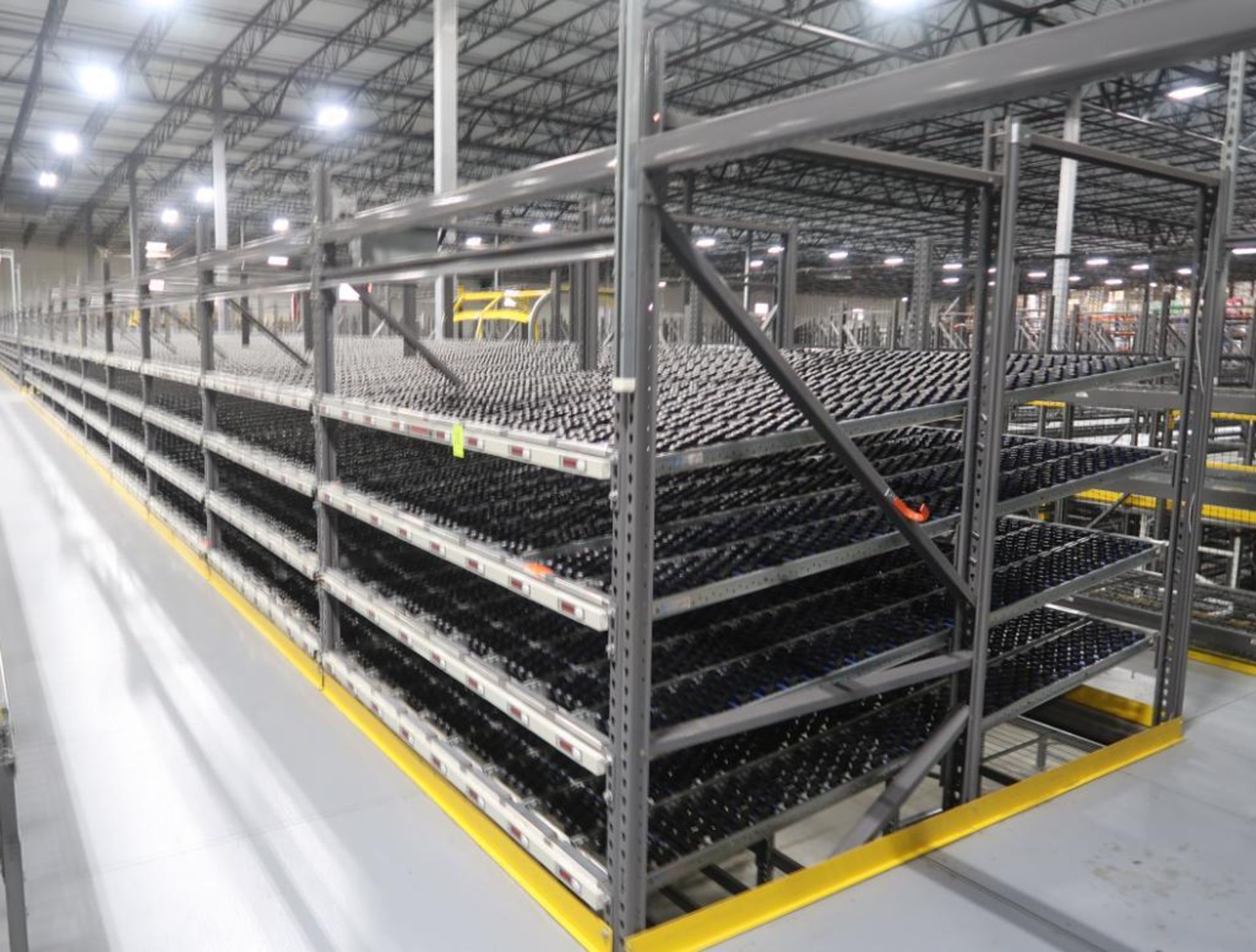 10) sections of pallet racking w/ gravity flow rollers - Image 5 of 8