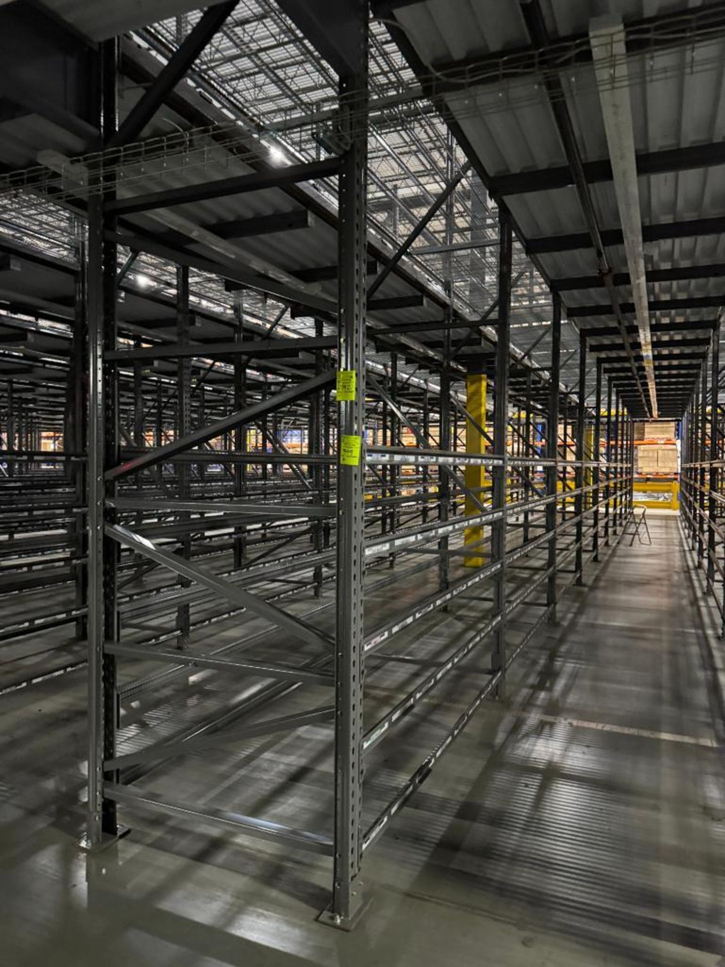 10) sections of pallet racking